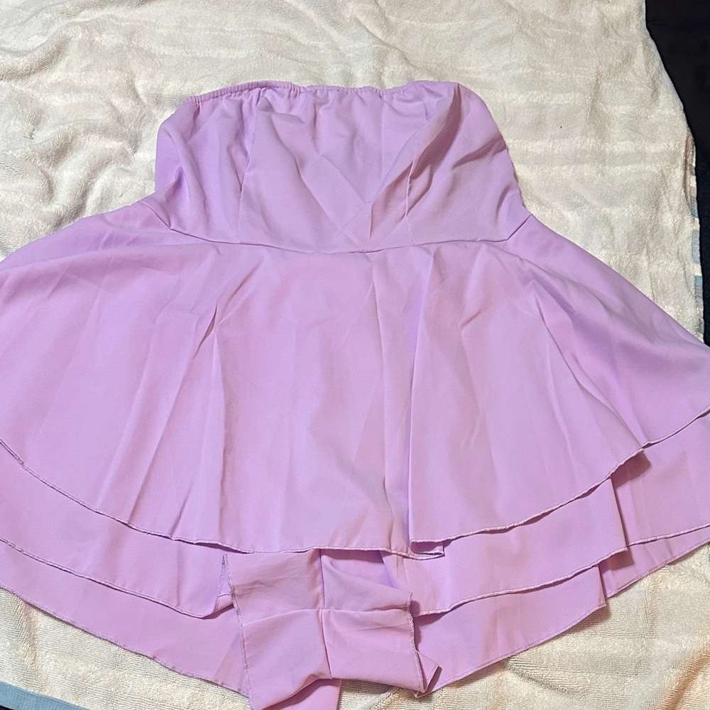 Lavender Strapless Women's Romper